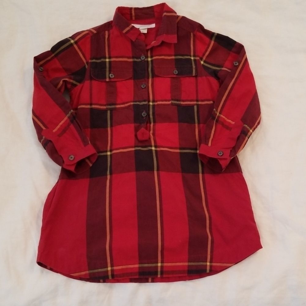 Burberry Childrens Red Plaid Nova Check Dress